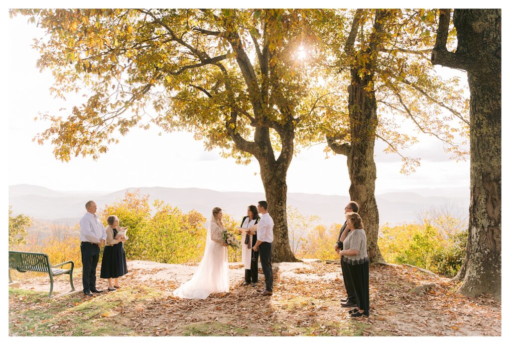 Golden light at Elopement