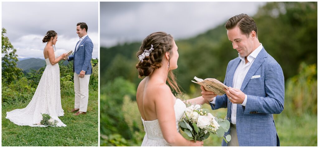 Blue Ridge Parkway vow exchange, adventure photos.