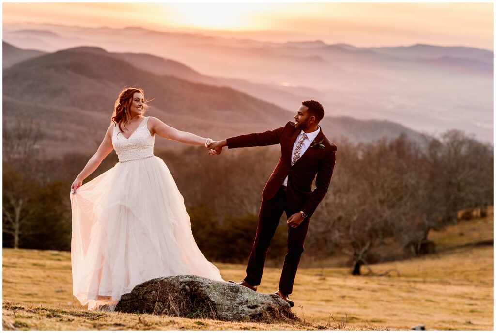 holding hands at bearwallow mountain