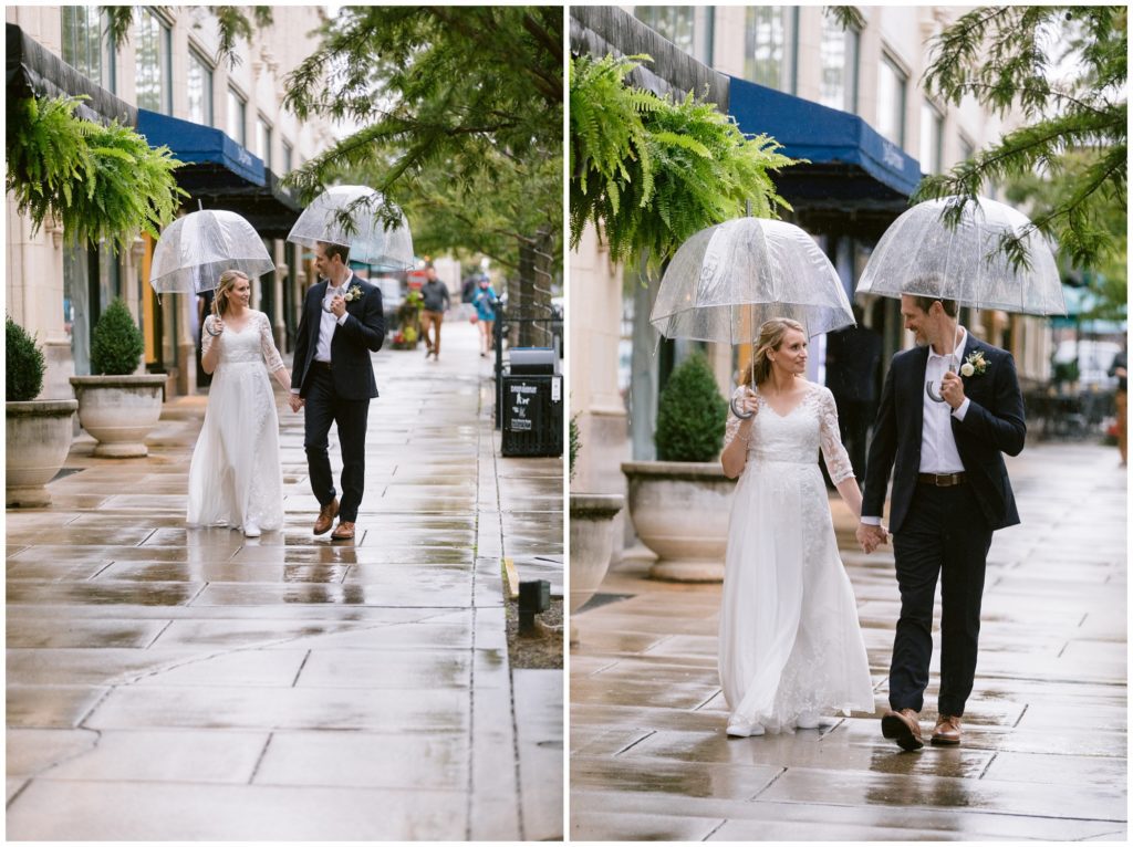 Rainy elopement portraits.