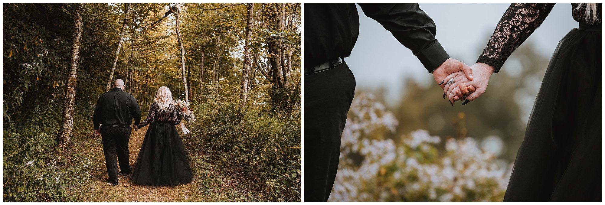 Foggy Fall Elopement in the NC Mountains