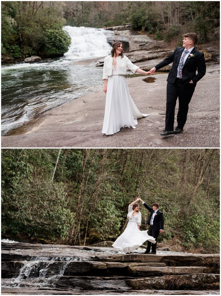 Consider the fabric and material of your dress before choosing your elopement dress