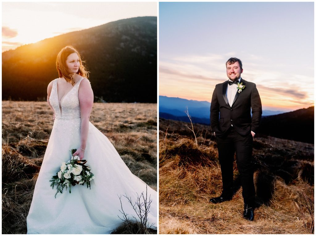 Sunset portraits with flash at Carvers Gap.